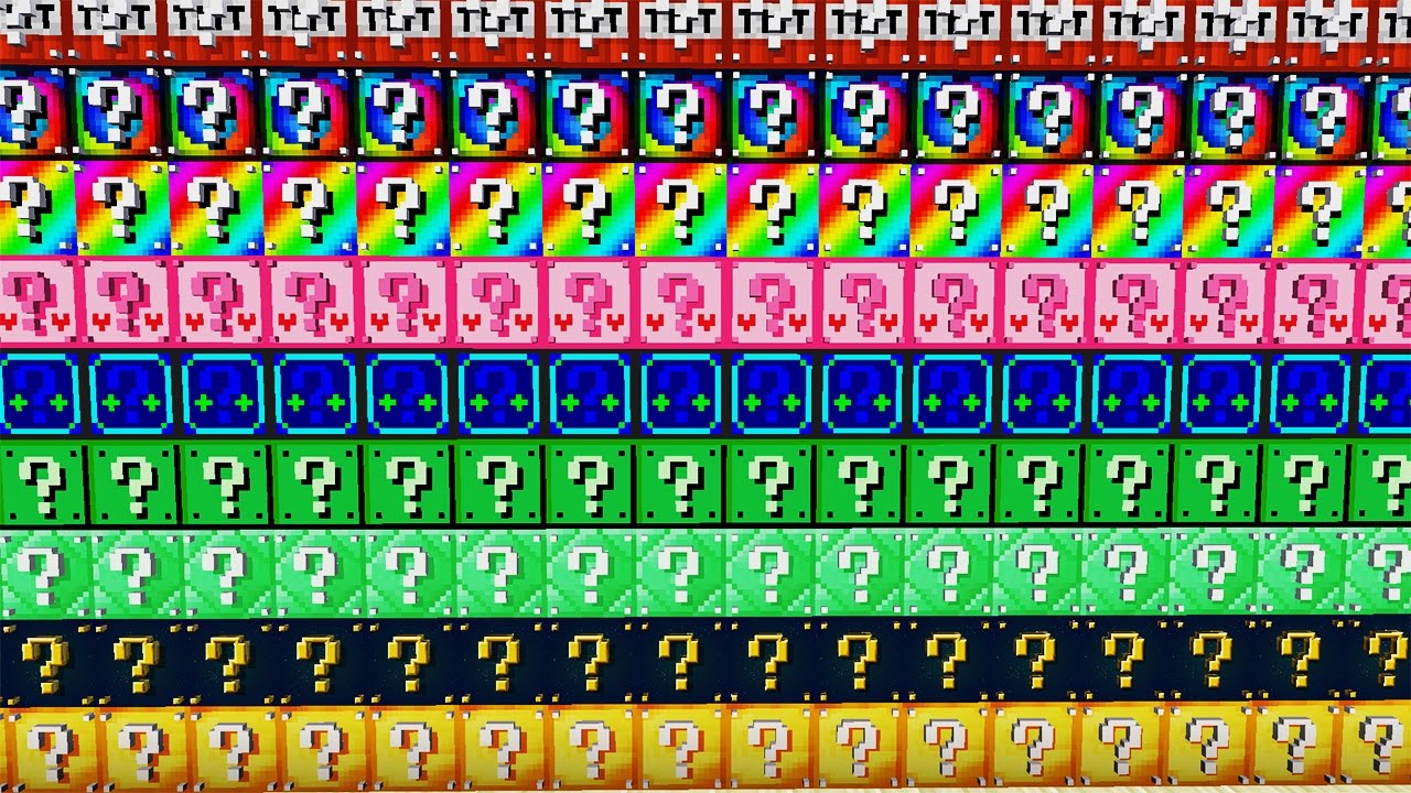 9 TYPÓW LUCKY BLOCK CHALLENGE PO POLSKU - MINECRAFT - FLOTHAR DIABEUU
