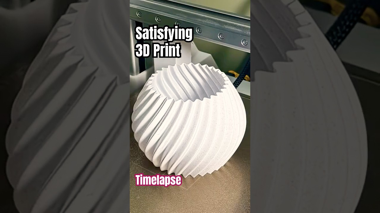 White Marble Vase #3dprinting #timelapse