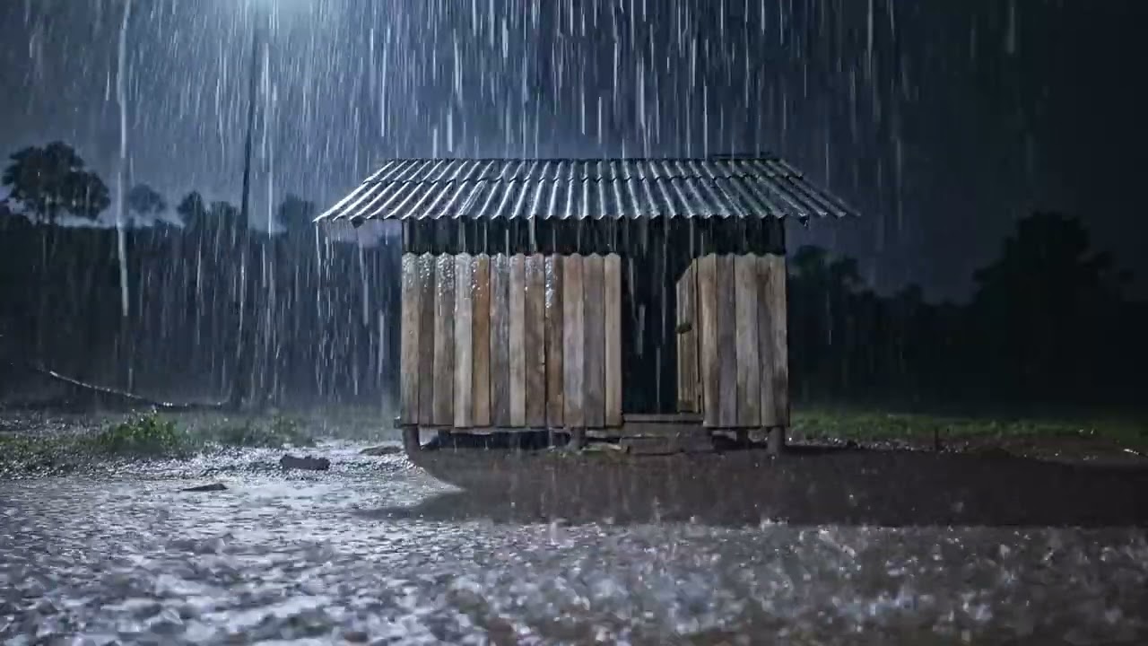 Relaxing Evening Rain and Soft Thunder | Ambient Sounds for Sleep and Serenity