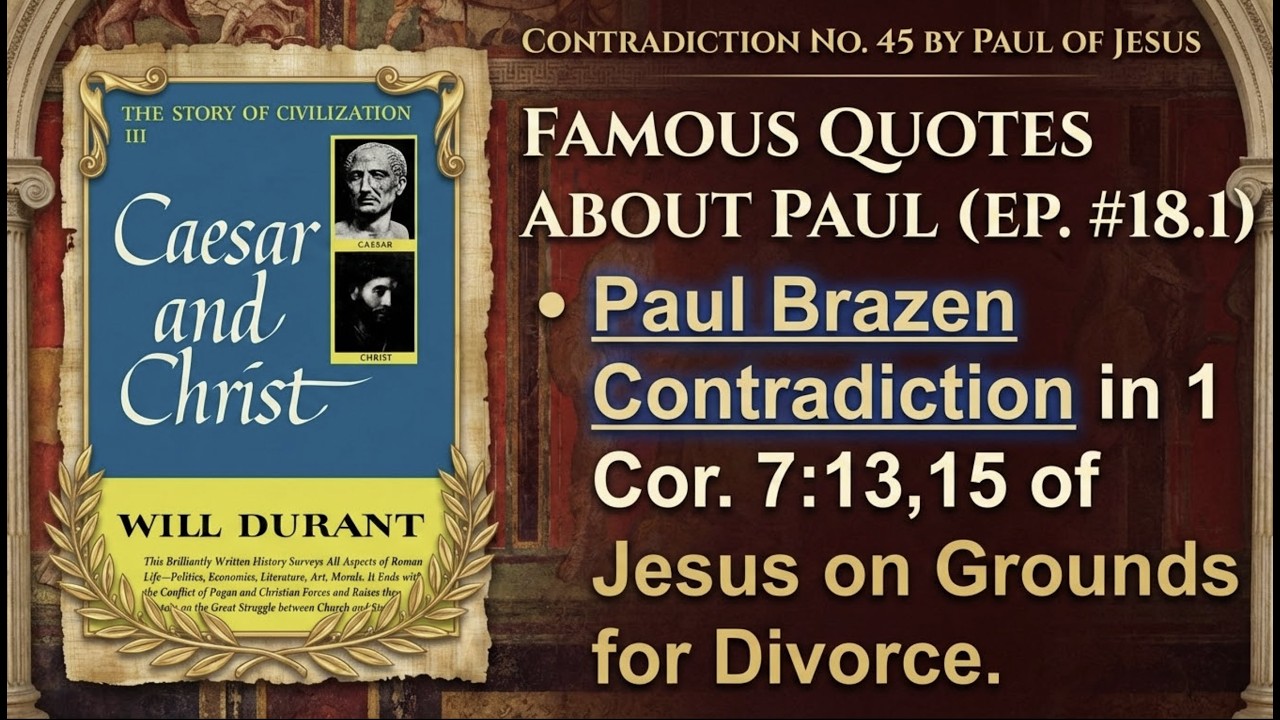Paul Contradicts Jesus on Divorce, Paul Ejecting the Law of God from the Decision