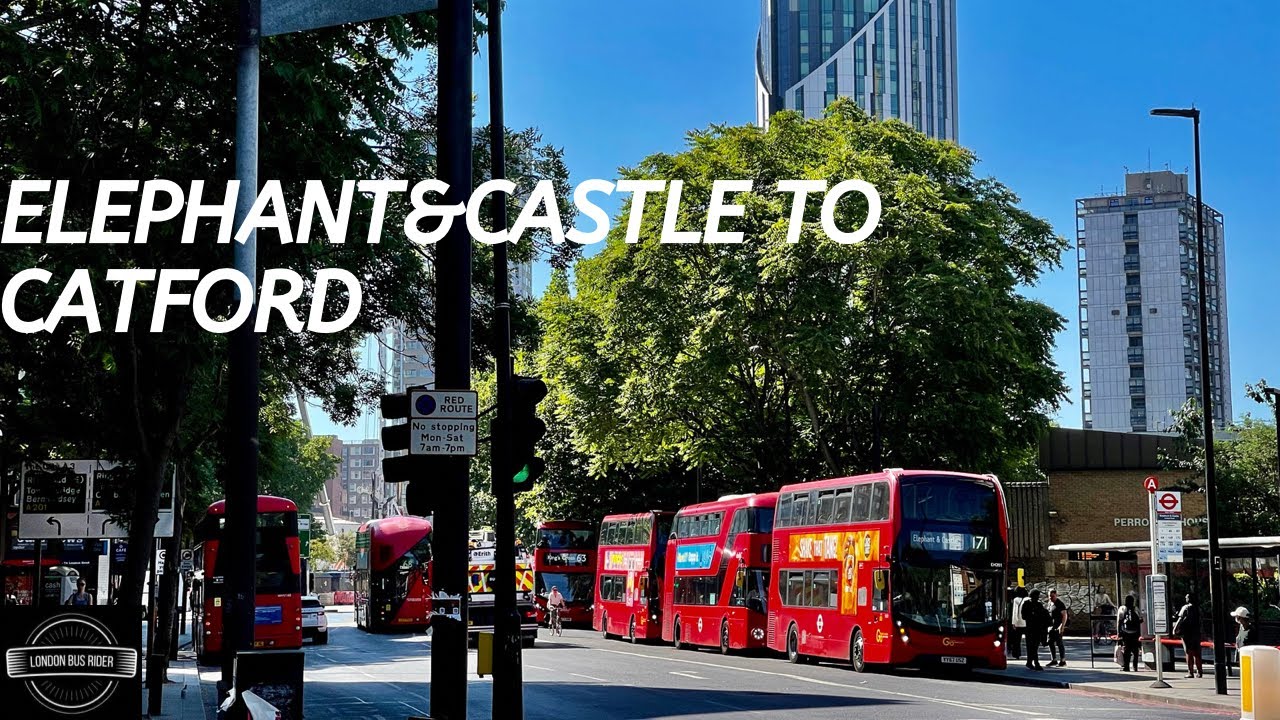 I rode🚍171to Catford through Brockley neighbourhood Join me on board