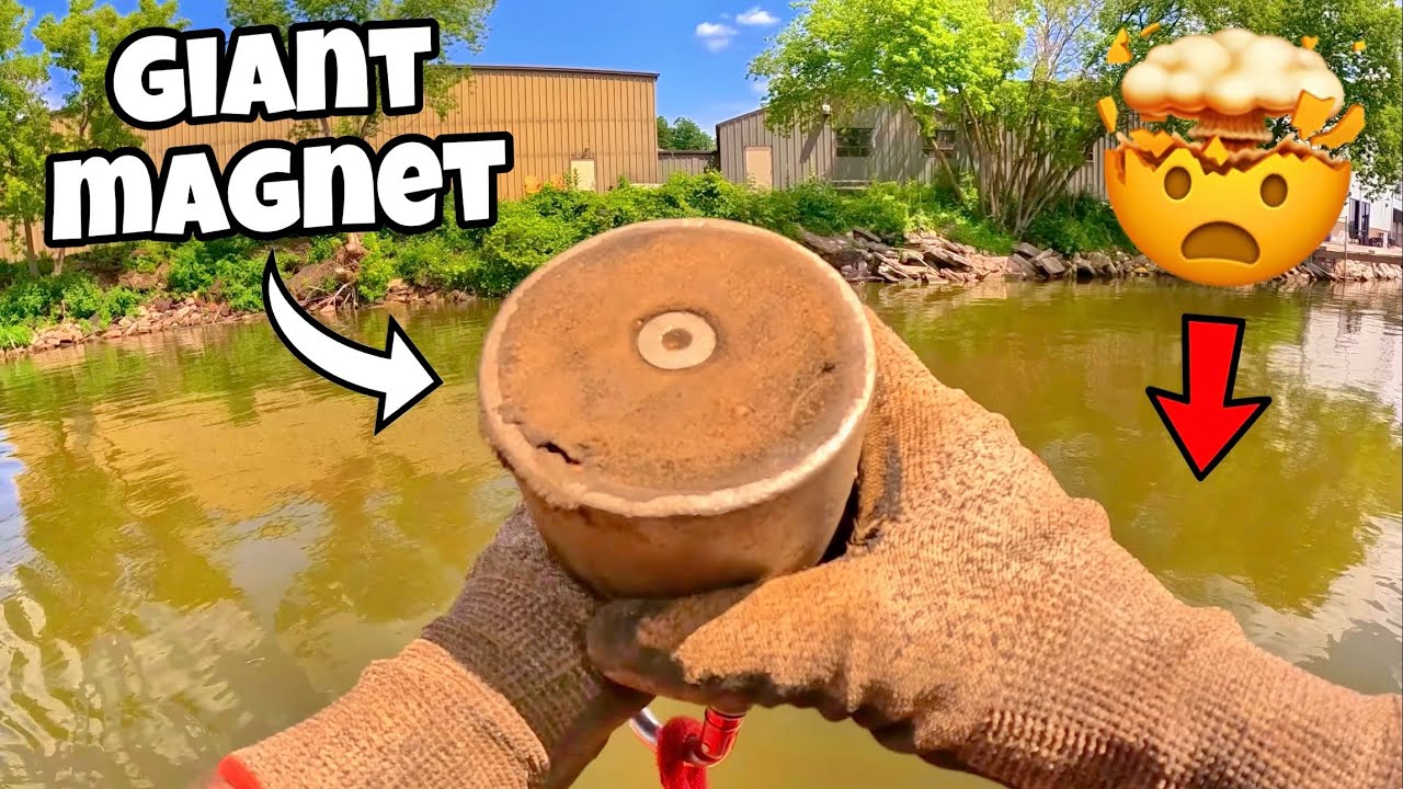 I Searched The River With My Biggest Magnet, Here’s What I Found! (Magnet Fishing)