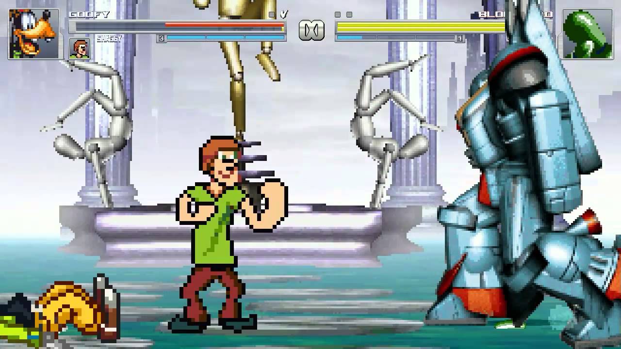 AN Mugen #63: Goofy & Shaggy VS Blockhead & Biped