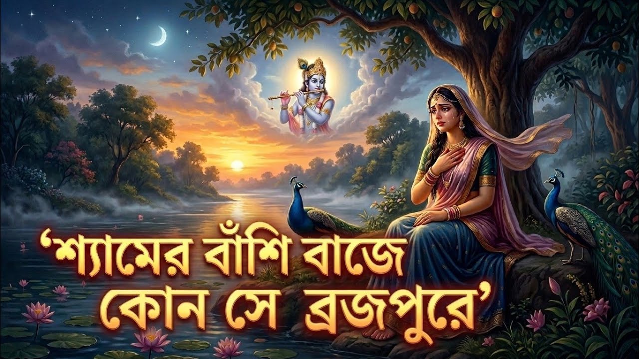 শ্যামের বাঁশি বাজে কোন সে ব্রজপুরে | Shyamero basi baje #viral #shyam #bengalidevotional