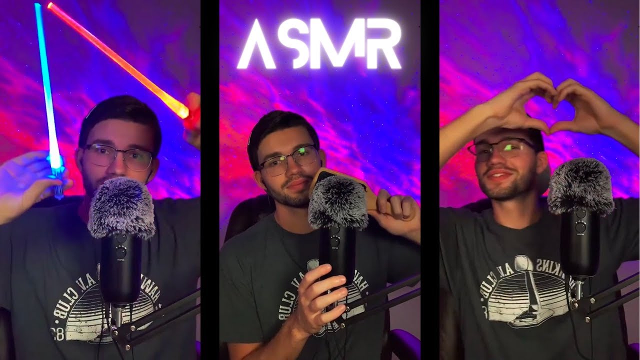 ASMR Light Triggers 💡 Hand Movements 🖐 Brushing & Tapping