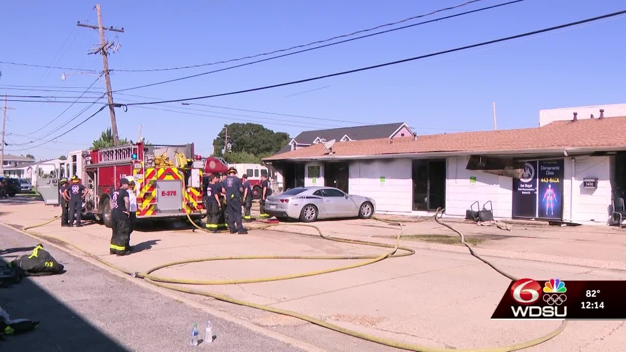 Fire tears through Kenner strip mall