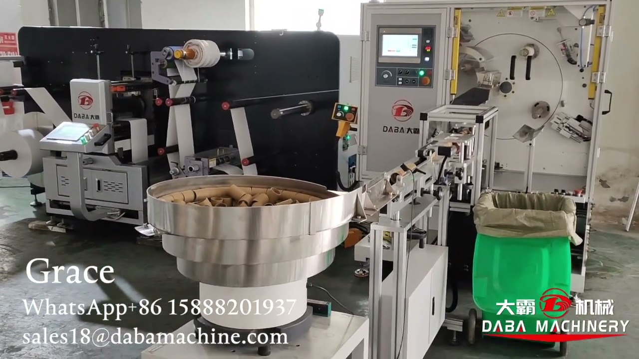 Automatic Turret Rewinder Machine 4spindles nonstop rewinder#turretrewinder #rewinder for #label