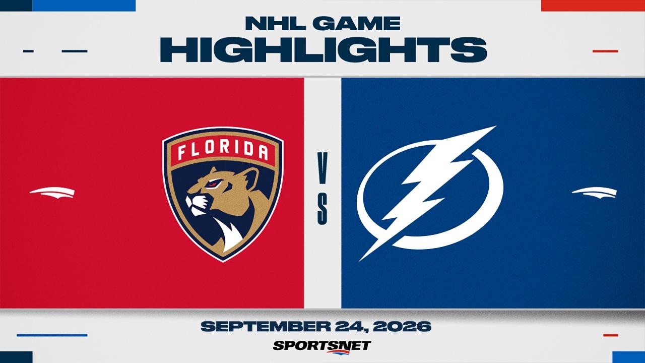 NHL Pre-Season Highlights | Panthers vs. Lightning - September 24, 2026