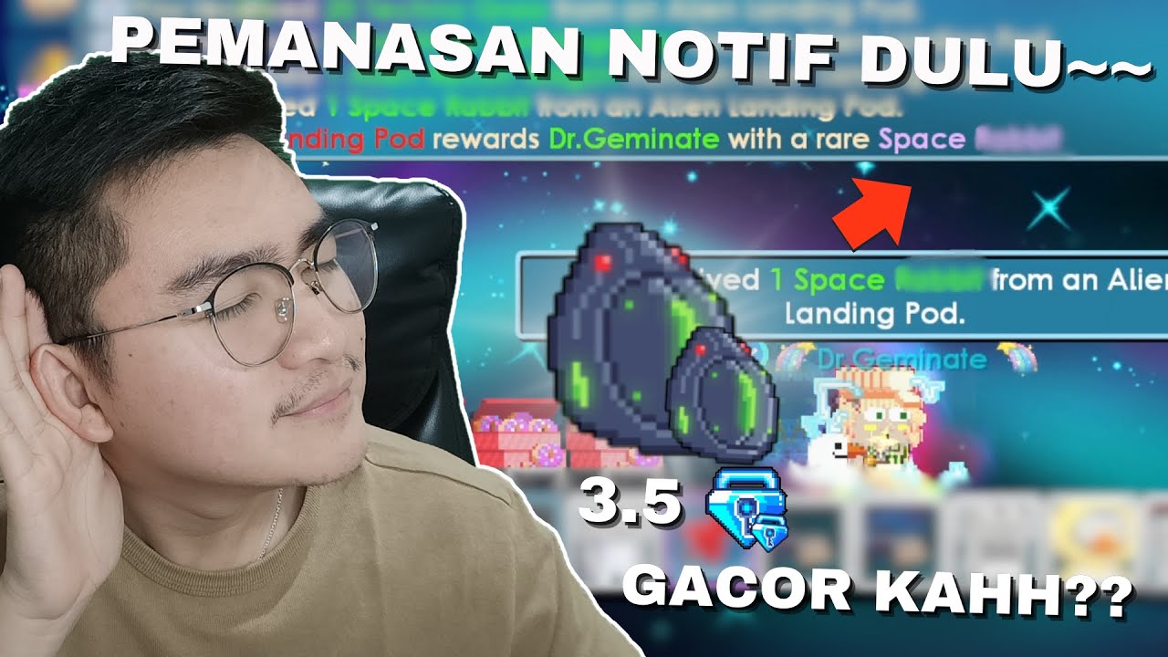 Gacha Alien Landing Pod!! Pemanasan Dengarkan Notif~~ | Growtopia Gacha 2026
