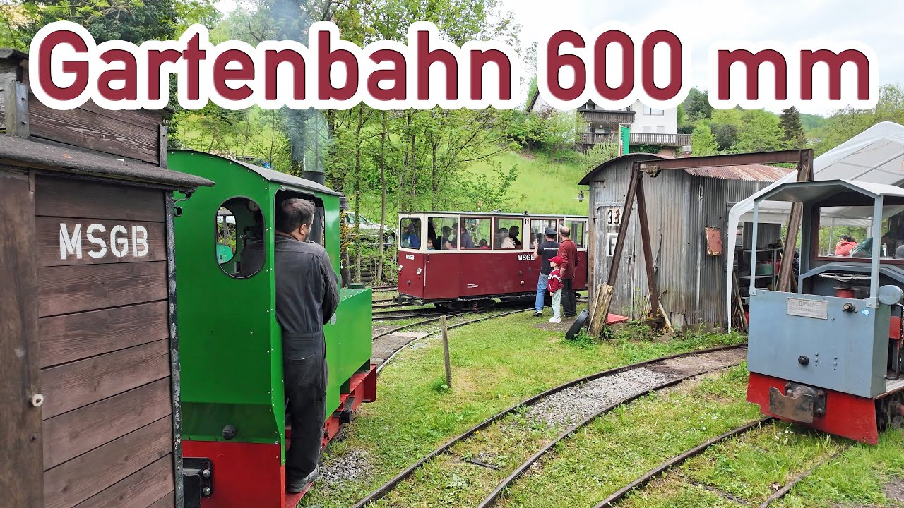 600 mm Gartenbahn Manfred Schaible | Feldbahn | 40 Jahre MSGB 2025