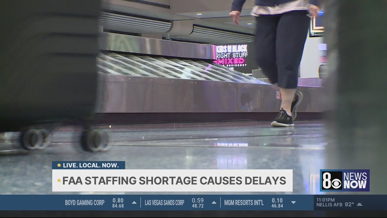 FAA staffing shortage causes hours-long delays at Harry Reid Airport
