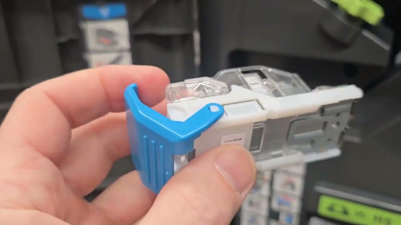 How to check and replace staples on Lexmark and Konica finisher