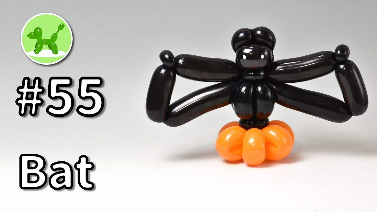 Bat - Balloon Animals for Beginners #55 / バルーンアートの基本 #55 (コウモリ)