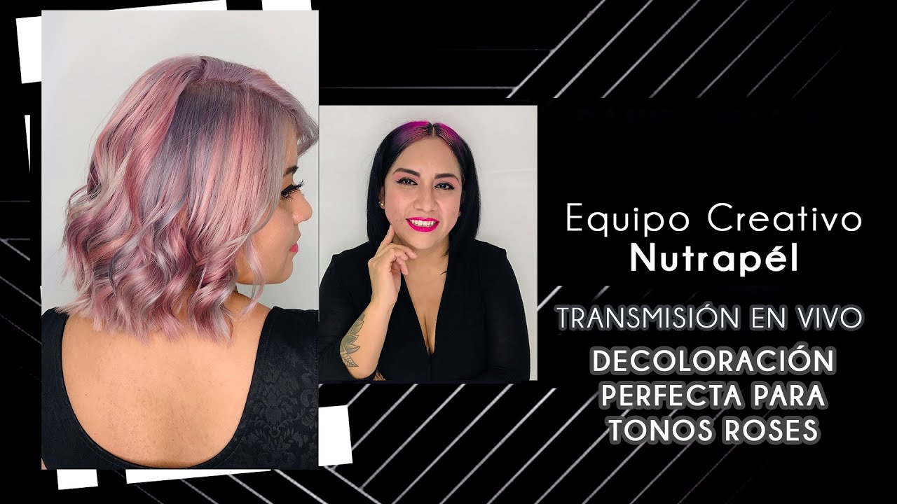 💕 #Decoloración perfecta para los tonos Roses de #colortech