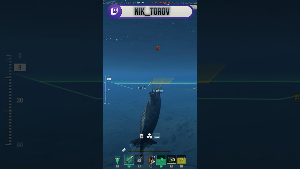 U-2501 vs Gearing ПЛ огрызается Эсминцу #миркораблей #Воротник #шортс #worldofwarships #shorts