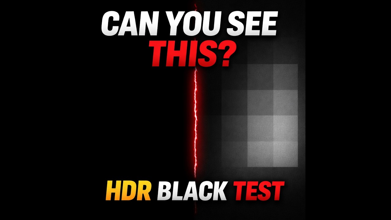 Can't See Dark Details? Fix Black Crush | Near-Black HDR Test 4K