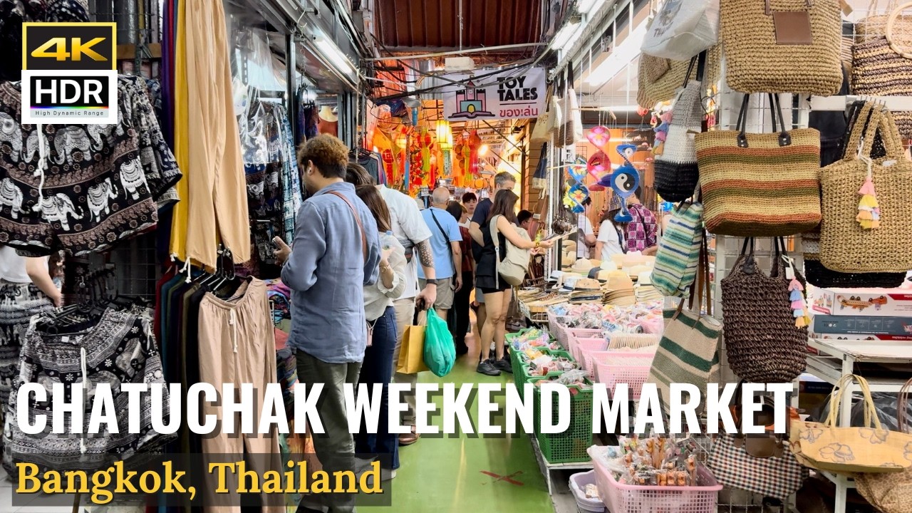 Strolling The World's LARGEST Outdoor Market: Chatuchak Weekend Market Bangkok, Thailand [4K HDR]