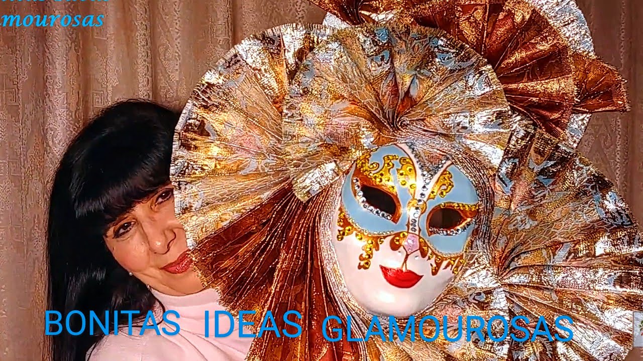 🎭 TUTORIAL MÁSCARA VENECIANA ORIENTAL. CARNAVAL. MASTER CLASS. IDEA Y CREACIÓN DE FRANCES H.🎭