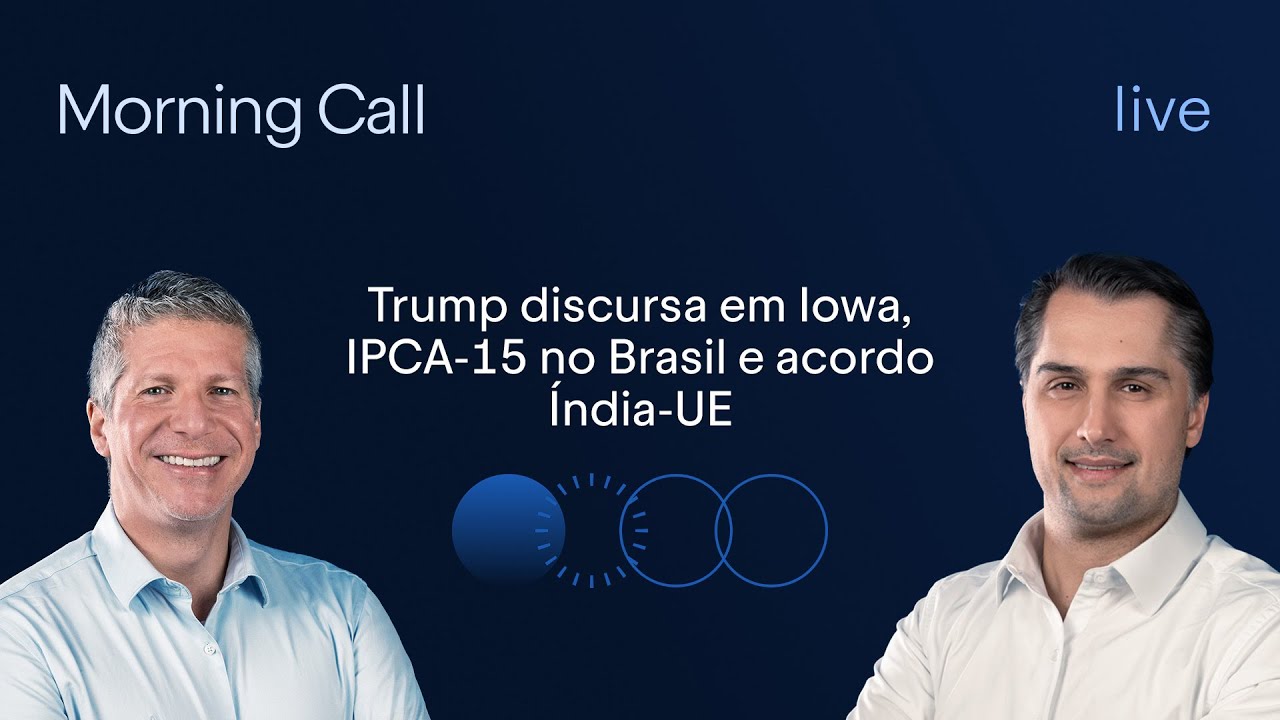 Trump discursa em Iowa, IPCA-15 no Brasil e acordo Índia-UE | Morning Call BTG Pactual