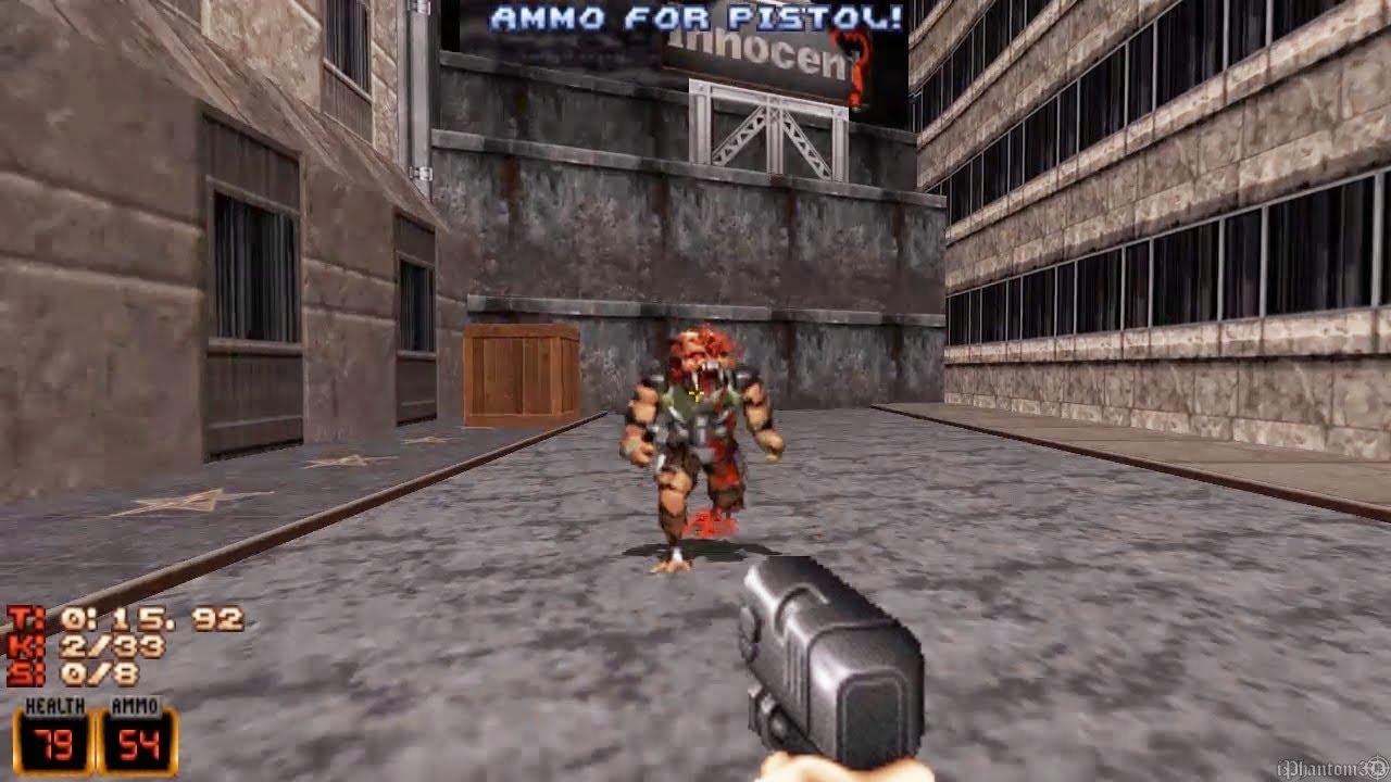 Duke Nukem 3D - Mission 1 Gameplay