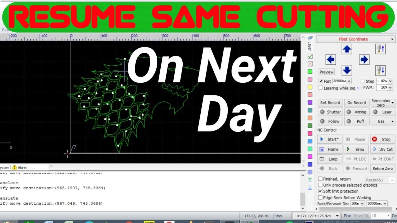 How to Resume a Graphic Cutting On Next Day From Same Point - Start Cutting Where You Left .