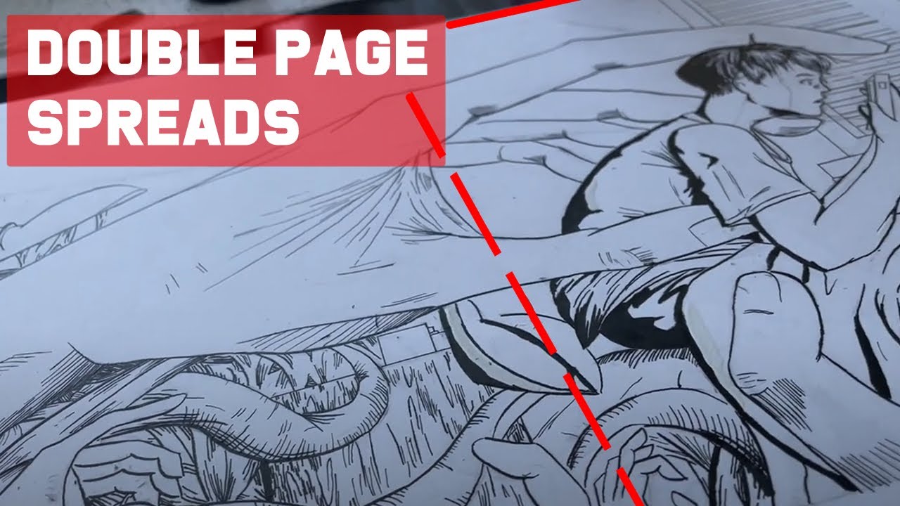 Manga Double Page Spreads (Traditional and Digital)