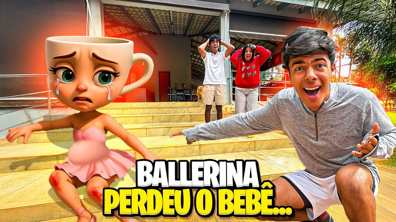BAILARINA CAPPUCCINA CAIU DA ESCADA E ESTEVÃO AJUDOU ELA! * ela sofreu um acidente