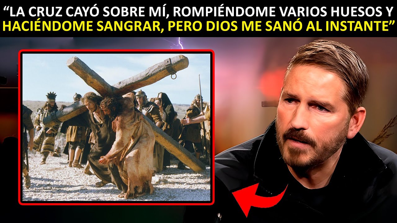 ¡ESCALOFRIANTE! La cruz de 70kg que cayó sobre Jim Caviezel y la sangre REAL en la película