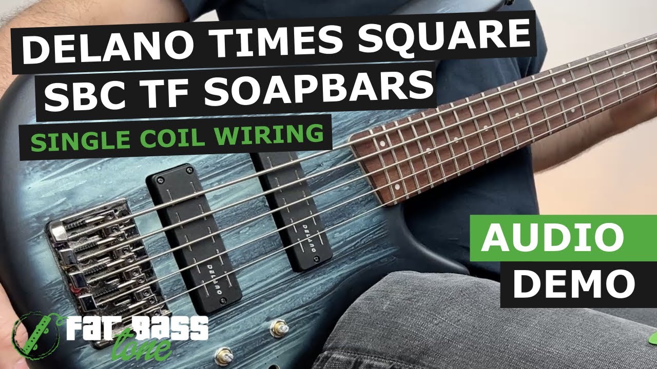 Delano Times Square SBC TF (Single Coil Wiring) Soapbar Pickups Demo