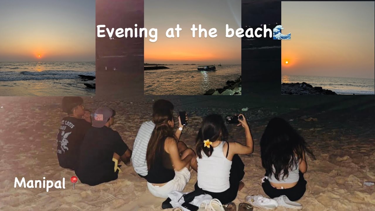 Evening at the beach🌊🐚||Malpe sea walk||Manipal|Tibetan vlogger #tibetanvlogger #nursingstudent 