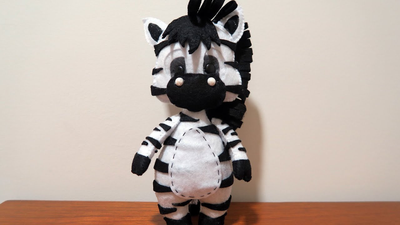 Feltro: Animais da Floresta - ZEBRA