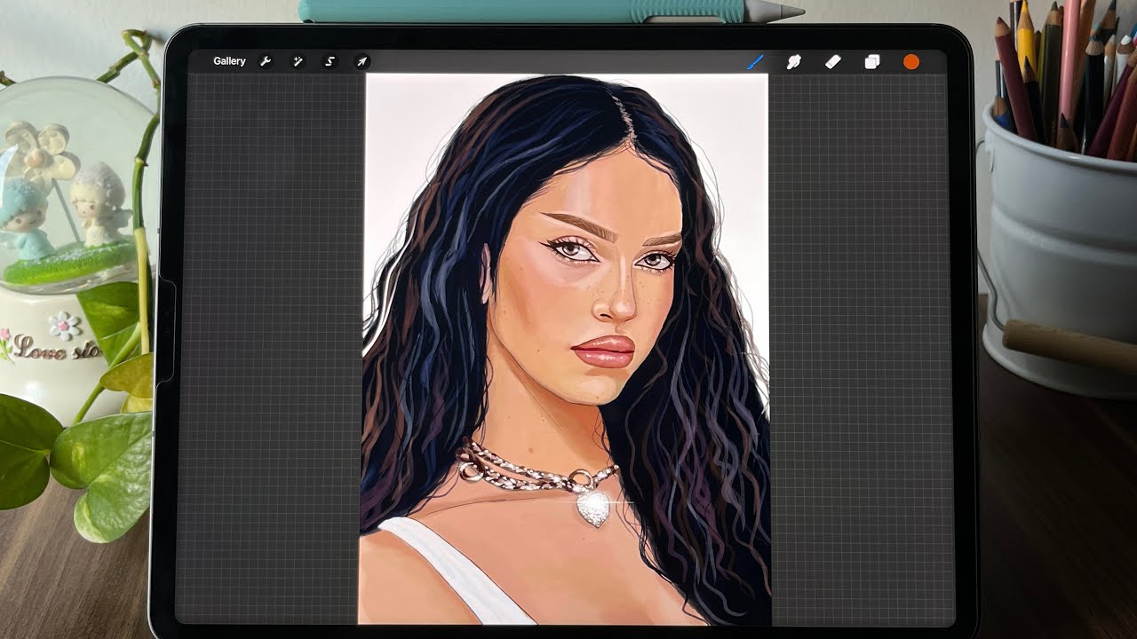 Drawing Daniela (KATSEYE) | Digital Art Process with Procreate 🎨✨#katseye #danielaavanzini 
