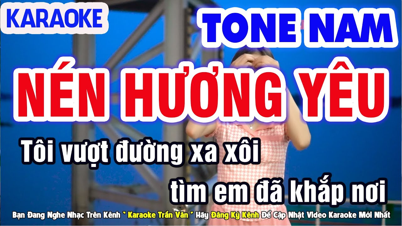 Nén Hương Yêu Karaoke Nhạc Sống Tone Nam Beat Chuẩn Dễ Hát ➤ Nhạc Sống Trần Văn