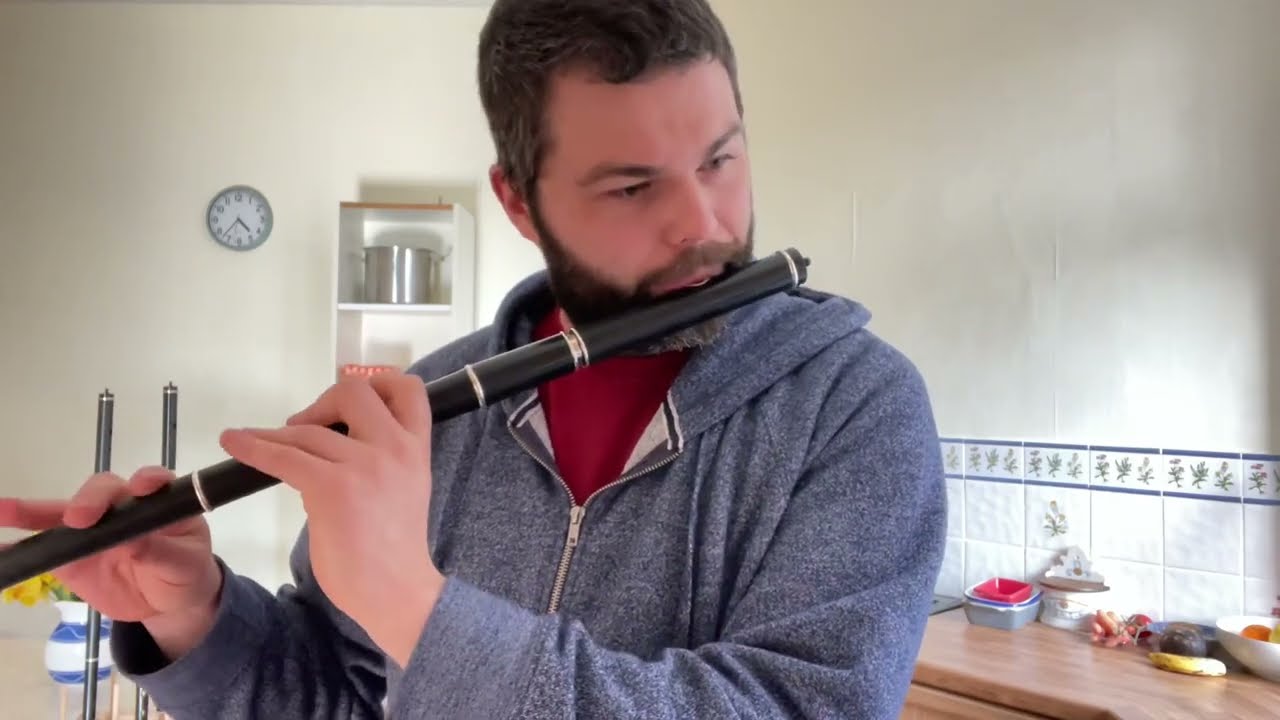 Irish Flute - testing a keyless flute I made