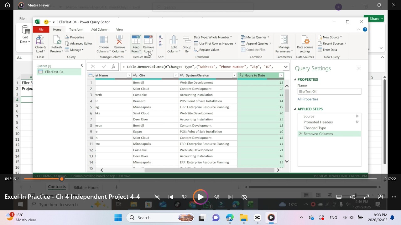 Excel 2021 In Practice - Ch 4 Independent Project 4-4 | Help by Excel 365 & 2024 Chapter 1-4 2-4 3-4