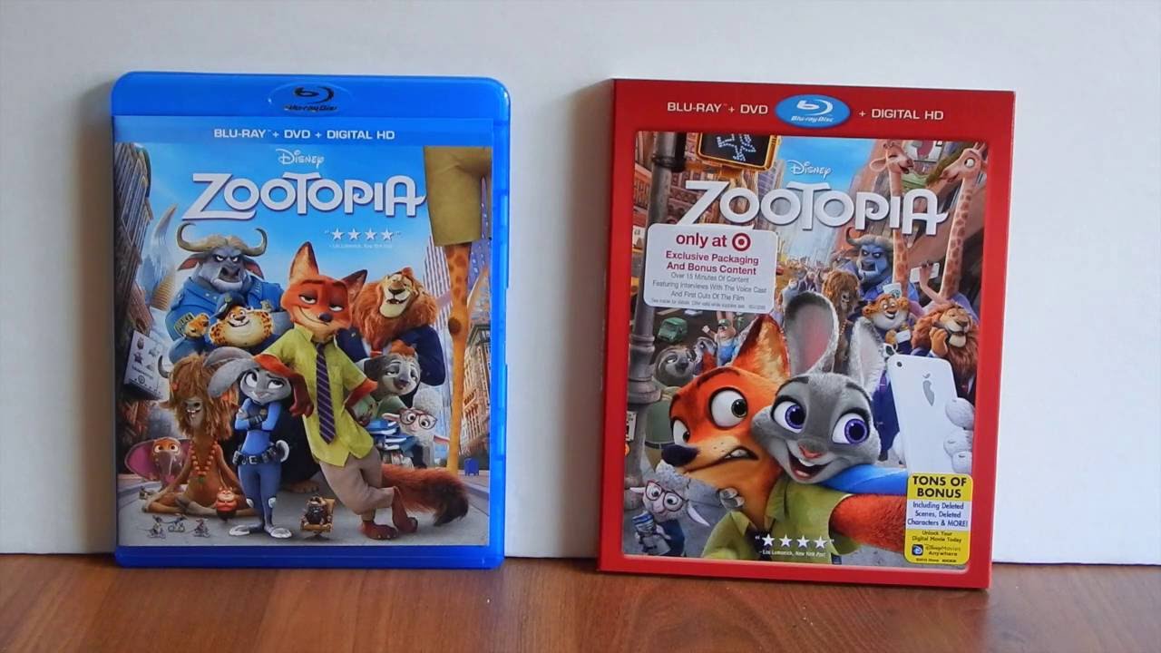 ZOOTOPIA Target exclusive Blu-ray unboxing