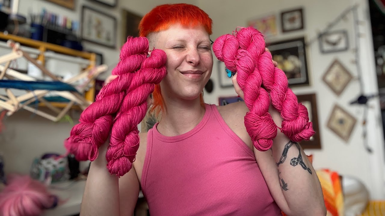 fibre fckery 35: dying silk/linen (tackling creative math)