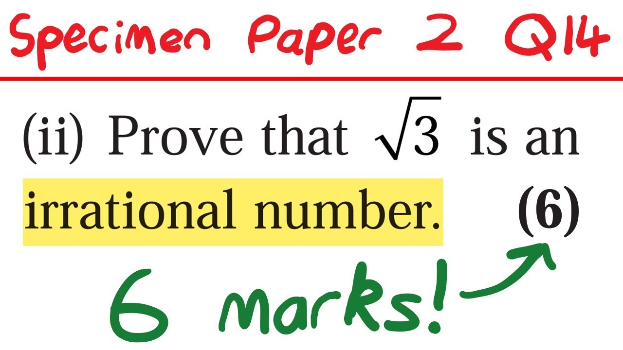 An Eight Mark PROOF Past Exam Question - Edexcel A Level Maths