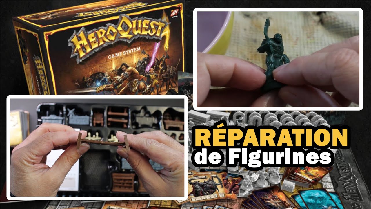 Réparer des figurines tordues - Heroquest 2022