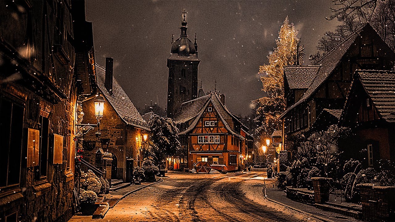 Timeless Beauty of Winter Old Streets | Dark Academia Piano & Ambience | Melancholic Winter Serenity