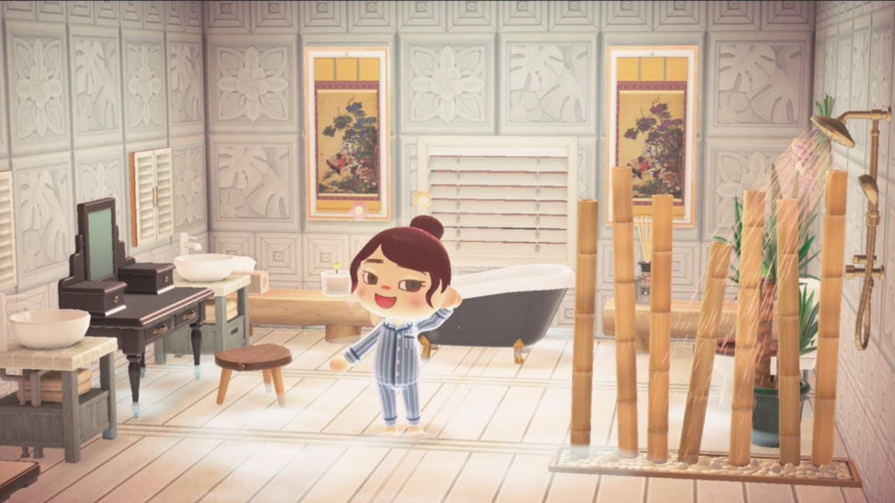 Bright Airy Bathroom | Interior Design | Animal Crossing New Horizons