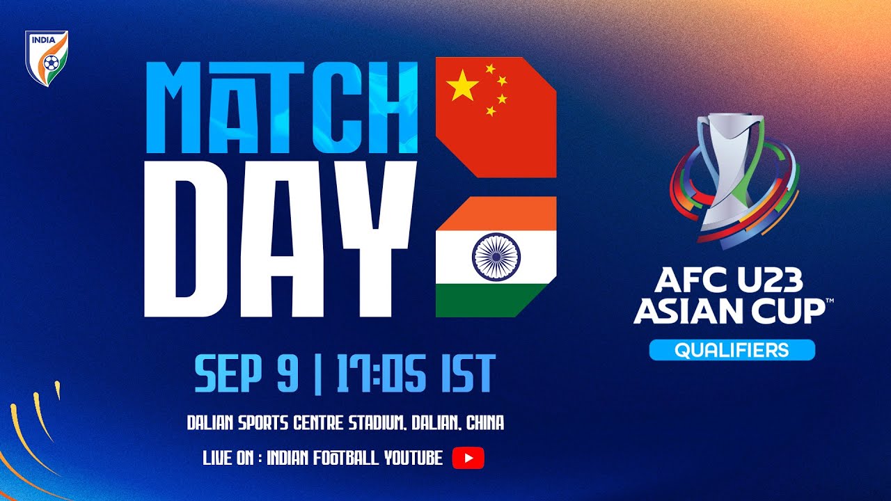 China vs India | AFC U-23 Asian Cup 2024 Qualifiers | LIVE