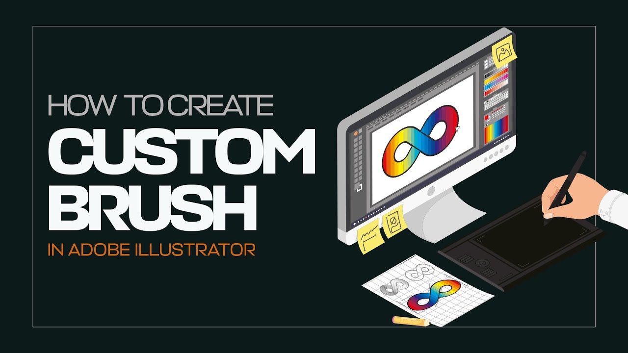 HOW TO CREATE CUSTOM BRUSH - ADOBE ILLUSTRATOR