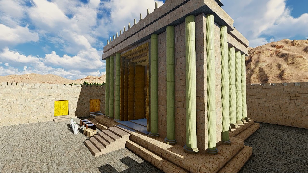 DESENHO 3D + ANIMAÇÃO TEMPLO DO REI SALOMÃO