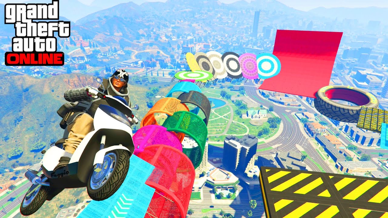 PARKOUR FAGGIO SKY - GTA 5 ONLINE