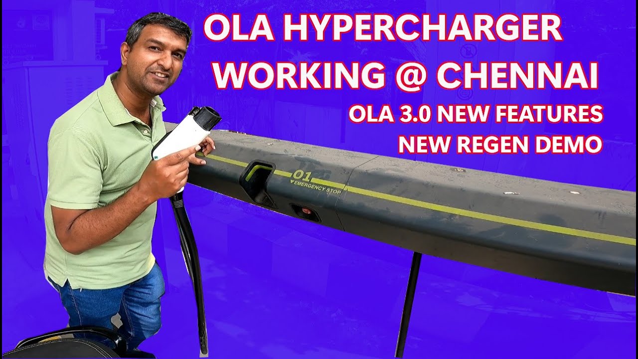 Working OLA Hypercharger Station at Chennai - New MOVE OS 3.0 Features and Demo  - Review in TAMIL