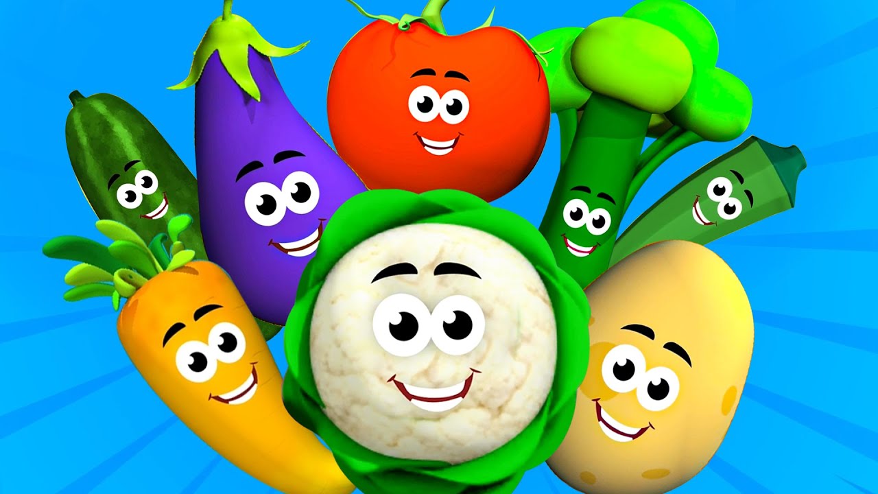 Ten Little Vegetables + More Learning Videos & Sing Along Songs for Kids