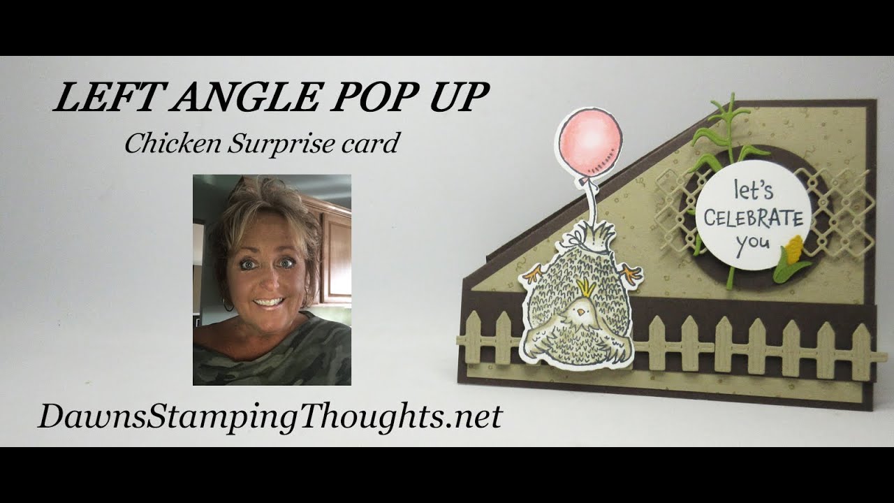 ANGLE POP UP WOW CARD Hey Birthday Chick