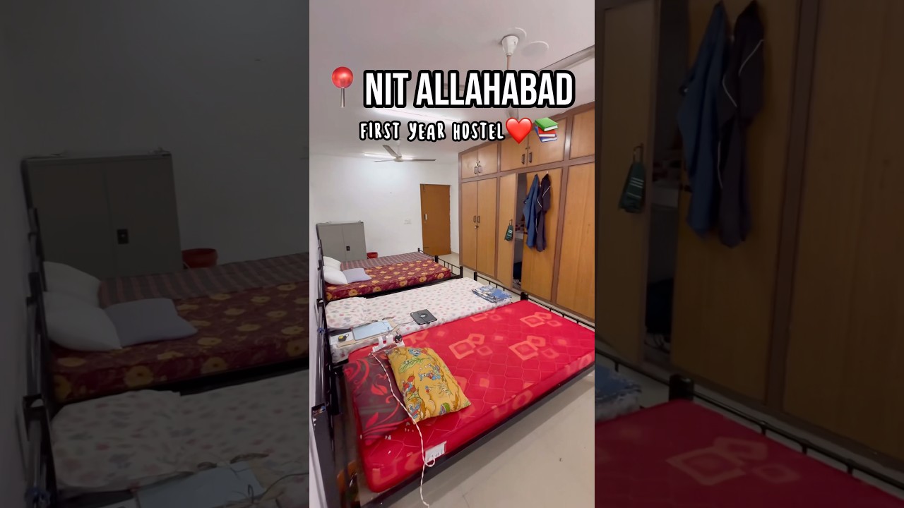 NIT Allahabad 1st year hostel room❤️ #jee #aiims #nit #motivation #iit #marriageproposals #pw #allen
