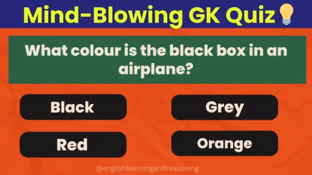 GK Quiz Challenge | Test Your General Knowledge in 8 Minutes | English Learning and Reasoning